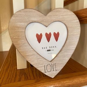 Rae Dunn Heart Valentines LOVE Photo Frame
